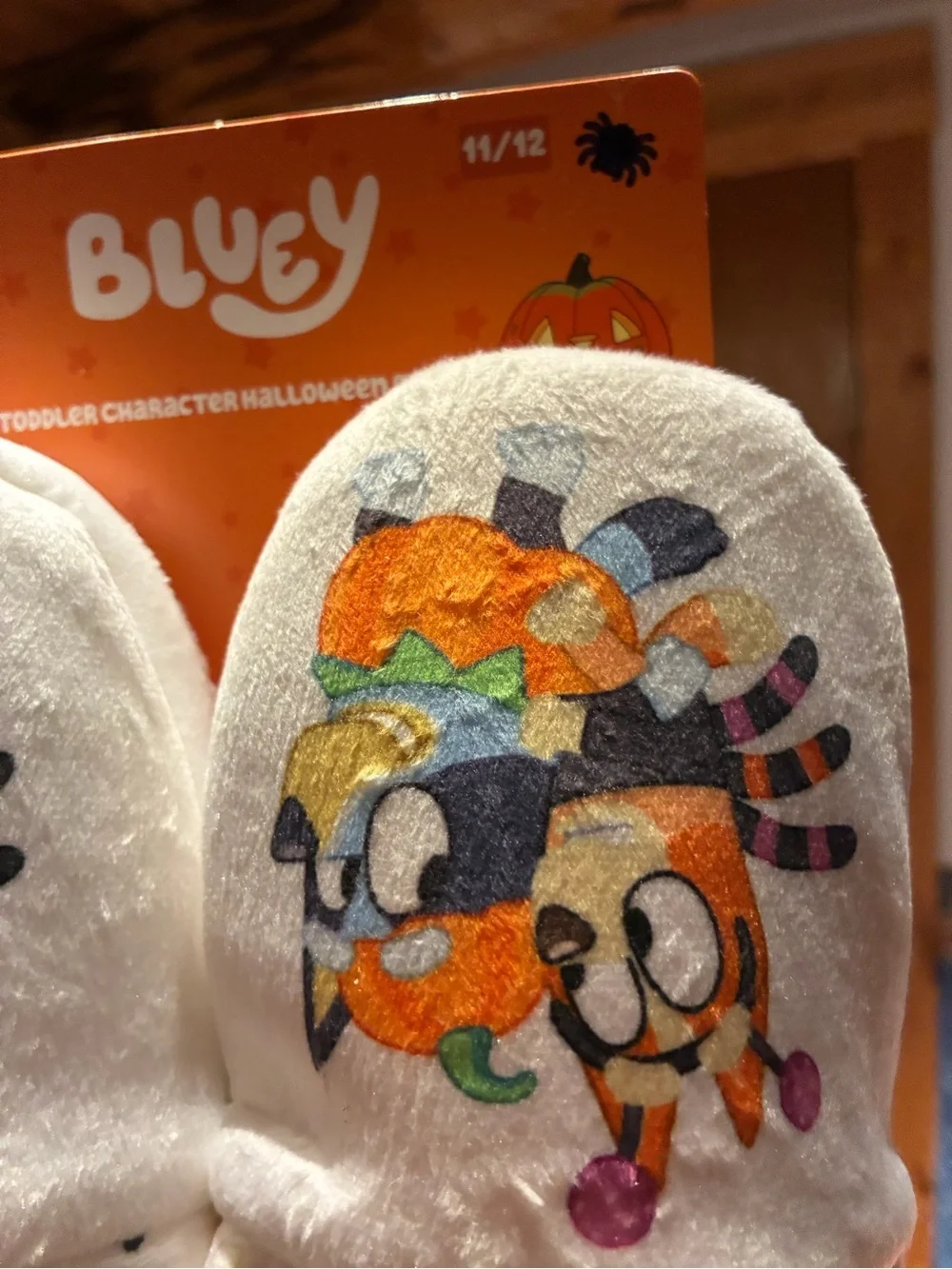 NWT Bluey and Bingo Halloween Toddler Slippers